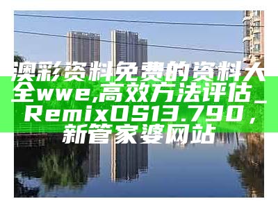 澳彩资料免费的资料大全wwe,高效方法评估_RemixOS13.790，新管家婆网站